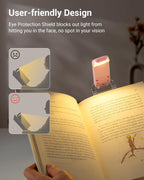Rechargeable Clip-On LED Reading Light | 3 Color Temperatures with Stepless Dimming