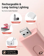 Rechargeable Clip-On LED Reading Light | 3 Color Temperatures with Stepless Dimming